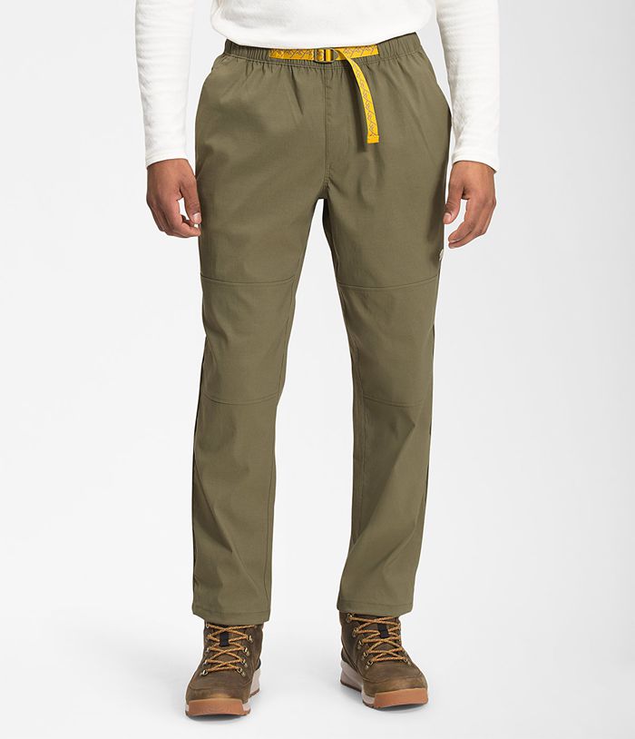 Pantalones The North Face Hombre Class V Belted Verde Oliva - Peru 68712XECP